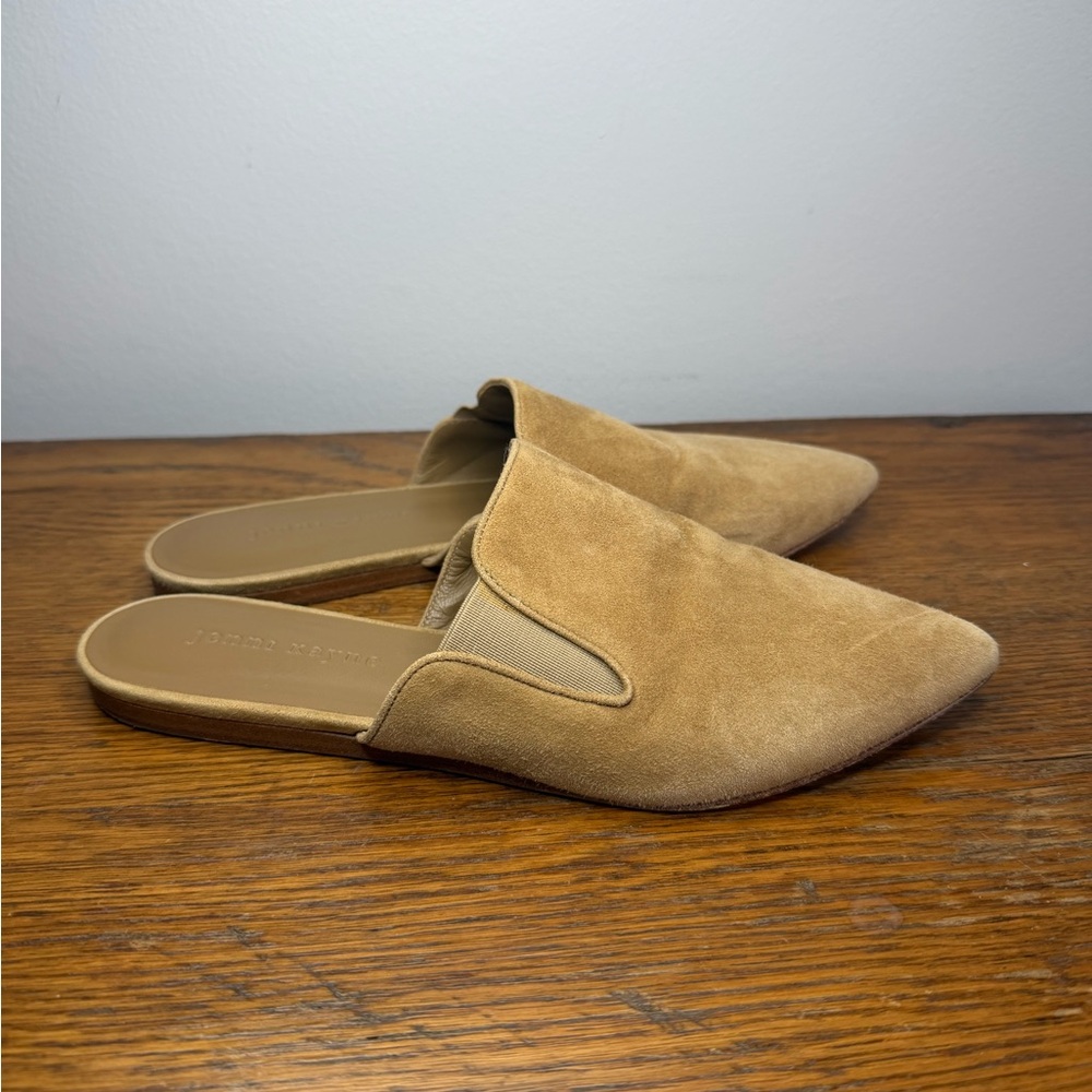 JENNI KAYNE Size 37.5 • Saddle Suede Pointed Toe Mules.